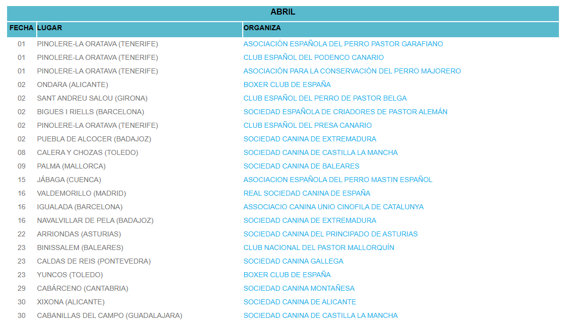 Concursos monograficos abril 2023